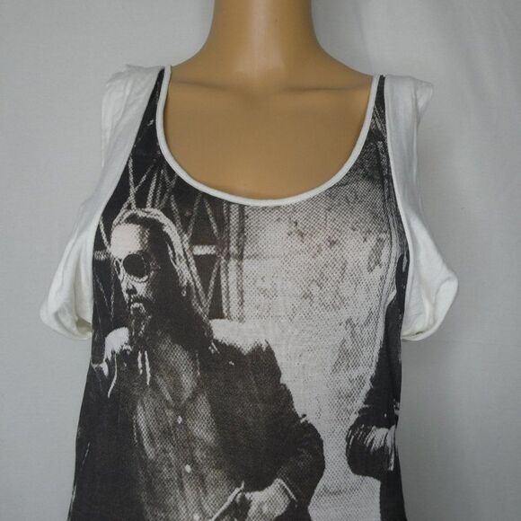 Elvis Jesus Mini Dress Sheath Bodycon Tank Top - Picture 3 of 9